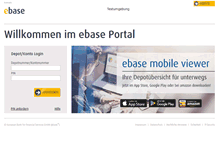 Tablet Screenshot of fb-testportal.ebase.com